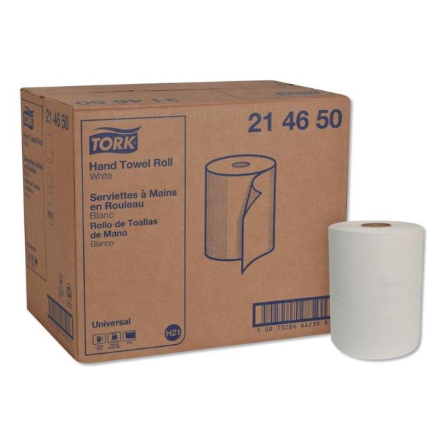 Tork Hardwound 1-Ply Paper Towels, Pack Of 12 Rolls MPN:214650
