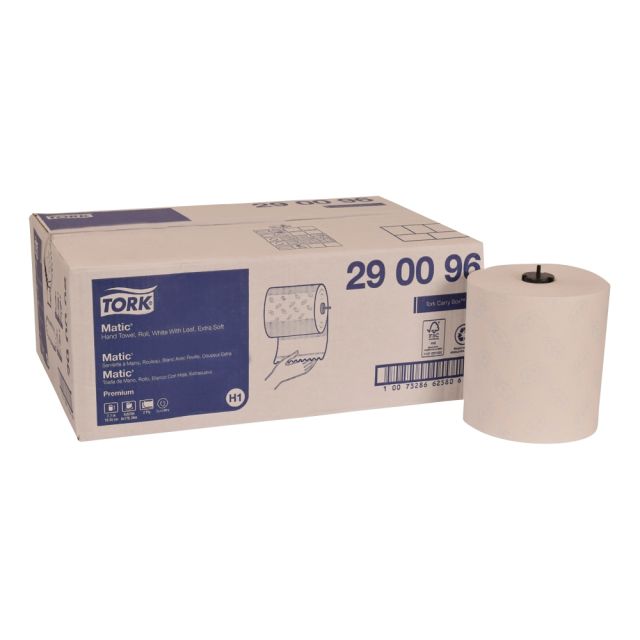 Tork Premium Soft Matic 2-Ply Paper Towels, 704 Sheets Per Roll, Pack Of 6 Rolls MPN:290096