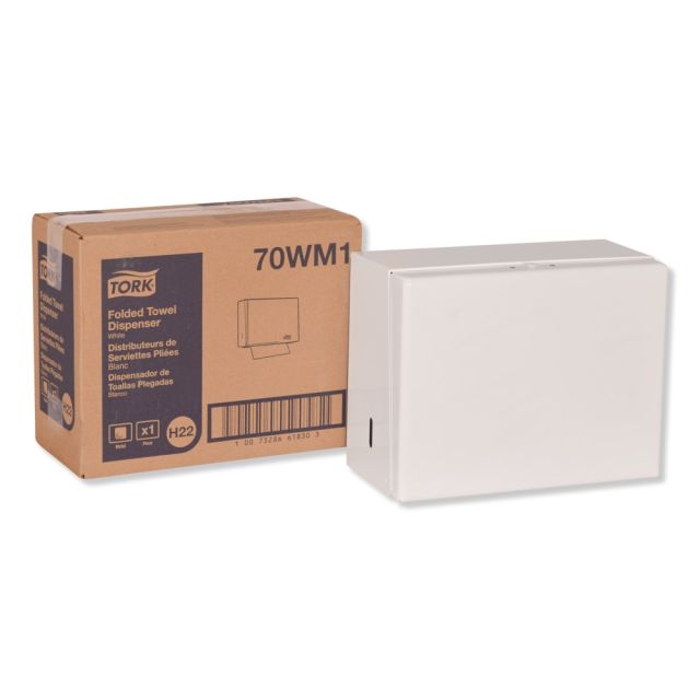 Tork Singlefold Hand Towel Dispenser, White MPN:70WM1