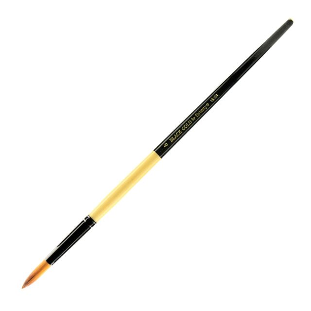 Dynasty Long-Handled Paint Brush 1526R, Size 8, Round Bristle, Nylon, Multicolor (Min Order Qty 4) MPN:12145