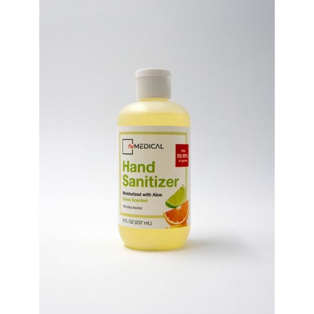 Hand Sanitizer 8oz Citrus Scented (QTY: 100 Bottles)