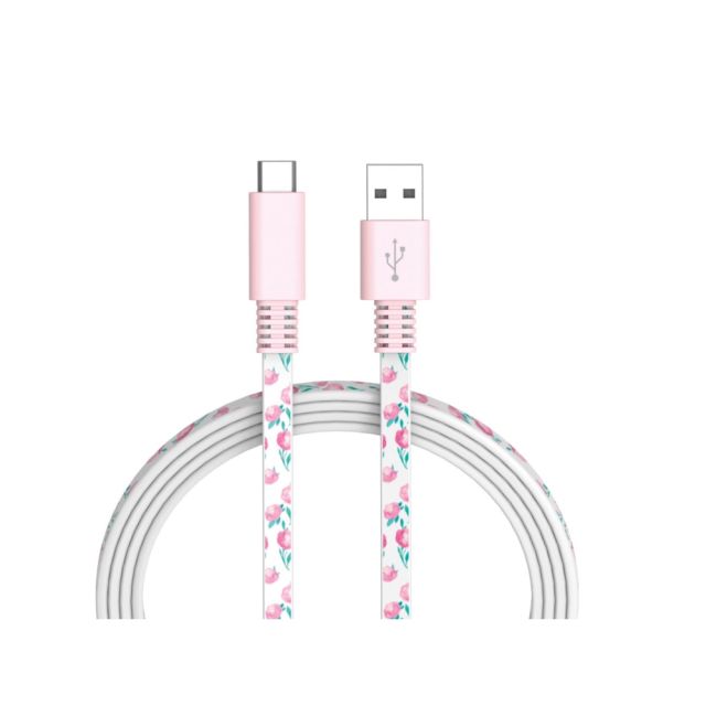 Ativa USB Type-C Cable, 6ft, White Rose (Min Order Qty 43917