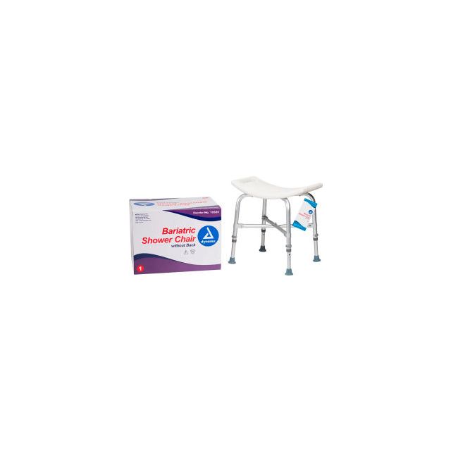 Dynarex Bariatric Shower Chair Without Back Single Pack 10325