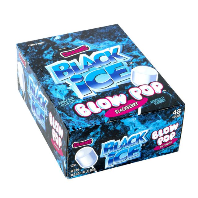 Blow Pop Black Ice Lollipops, Pack Of 48 (Min Order Qty 2) 209-00123