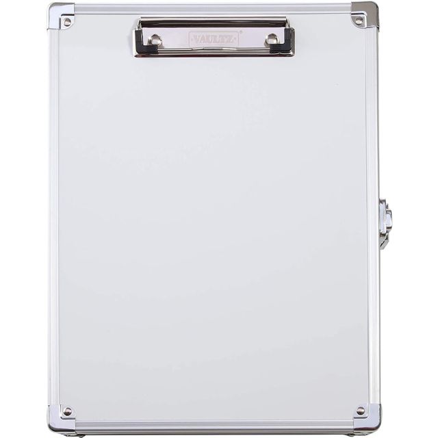 Vaultz Locking Storage Clipboard, 2in x 10in, White (Min Order Qty 2) MPN:VZ00176