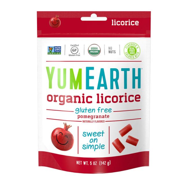 Yummy Earth Organic Gluten-Free Licorice, Pomegranate, 1183