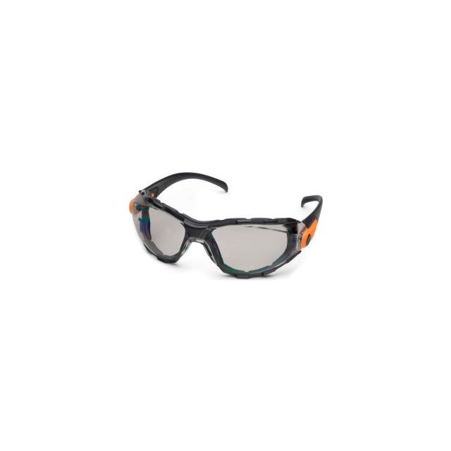 Elvex® Go-Specs™ Foam Lined Spectacle, Gray Anti-Fog Lens, Black Frame