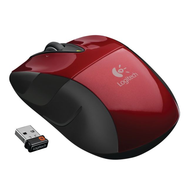 Logitech M525 Wireless Mouse, Red, 910-002697 910-002697