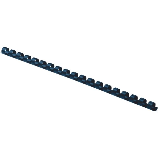 Fellowes 19-Ring Plastic Comb Binding, 0.3in x 10.8in x 0.3in, Navy, Pack Of 100 (Min Order Qty 3) MPN:52506