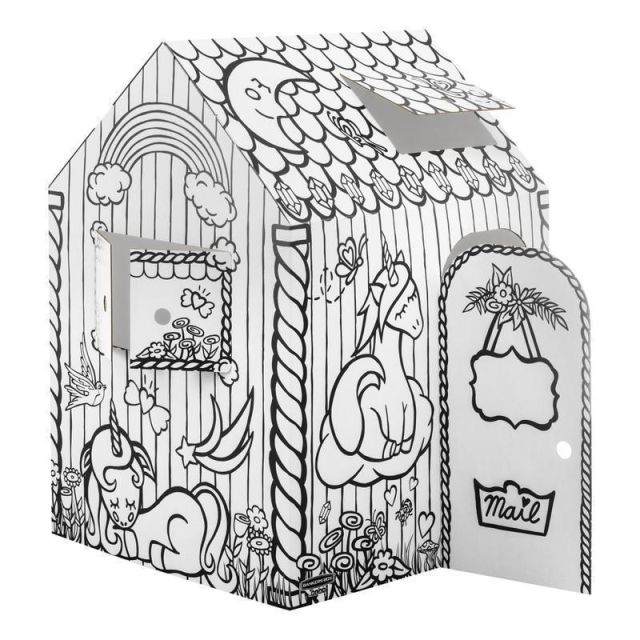 Bankers Box At Play Playhouse, 48inH x 32inW x 38inD, Unicorn MPN:1230101