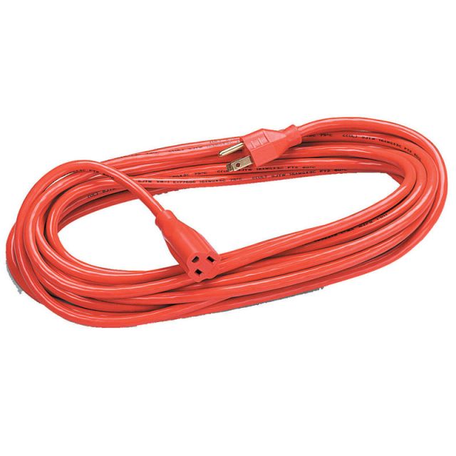 Heavy Duty Indoor/Outdoor 25ft Extension Cord - 125 V AC13 A - Orange - 25 ft Cord Length - 1 (Min Order Qty 2) MPN:99597