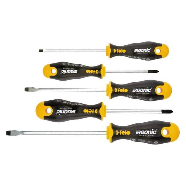 Screwdriver Set: 5 Pc, Phillips & Slotted MPN:0715753693
