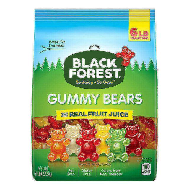 Black Forest Gummy Bears, 6 Lb Bag (Min Order Qty 2) MPN:74608