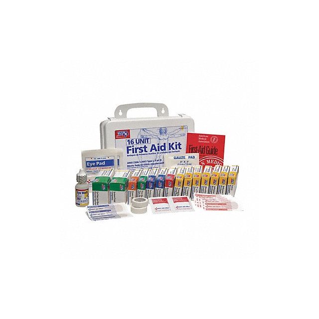First Aid Kit Refill Unitized 16 Pcs MPN:3JNA7