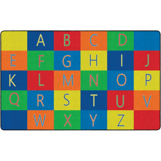 Flagship Carpets Alphabet Seating Rug, 7ft 6in x 12ft, Multicolor MPN:FE404-44A