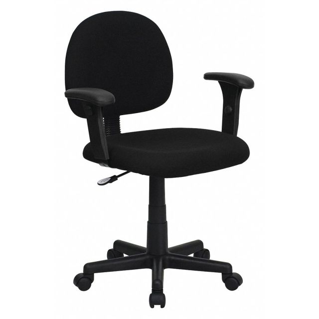 Task Chair Black Seat Fabric Back MPN:BT-660-1-BK-GG