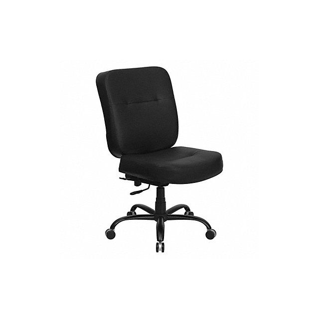 Executive Chair Black Seat Leather Back MPN:WL-735SYG-BK-LEA-GG