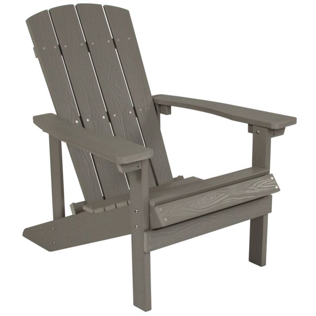 Flash Furniture Charlestown All-Weather Adirondack Chair, Light Gray MPN:JJC14501LTG