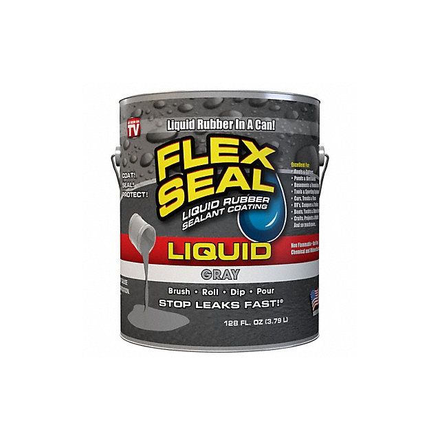 Flex Seal Liquid 1 gal Gray MPN:FSLFSGRYR01
