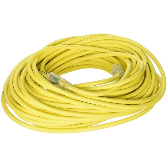 Hoffman Grounded Outdoor Extension Cord, 25ft, Yellow, USW74025 MPN:74025