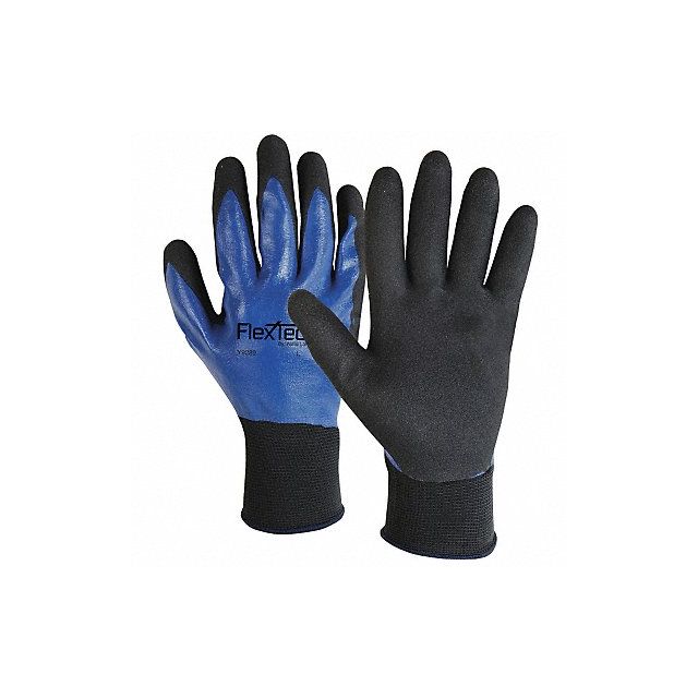 Coated Gloves Nitrile Black/Blue PR MPN:Y9289L