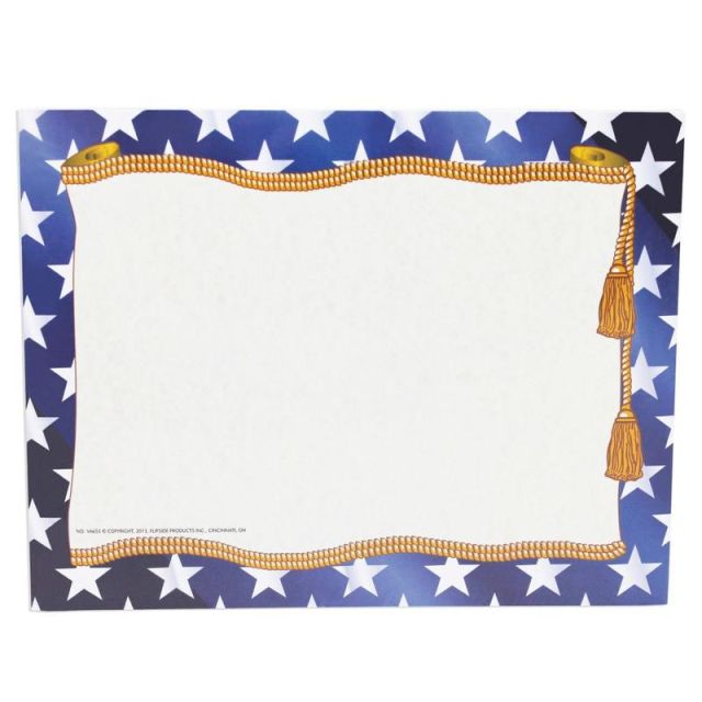 Hayes Stars Border Paper, 8 1/2in x 11in, Multicolor, 50 Sheets Per Pack, Bundle Of 6 Packs (Min Order Qty 2) MPN:H-VA655BN