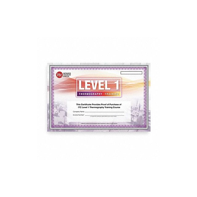 Level I Certification Training MPN:ITC LEVEL I