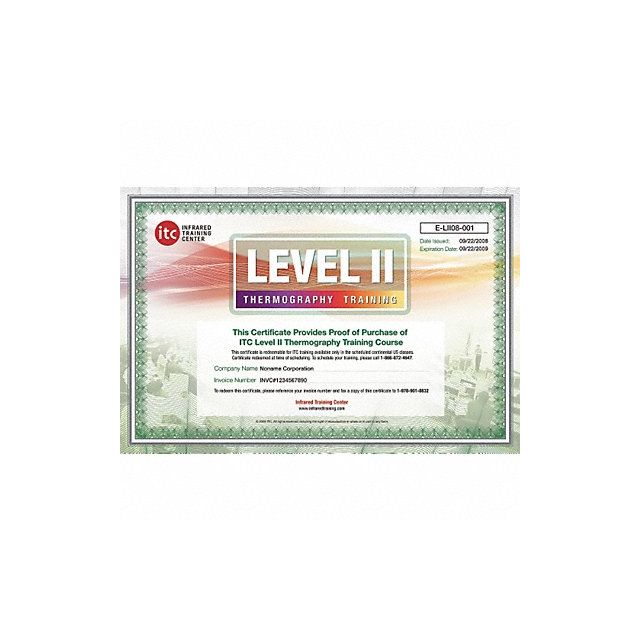 ITC Level II Certification Training MPN:ITC Level II