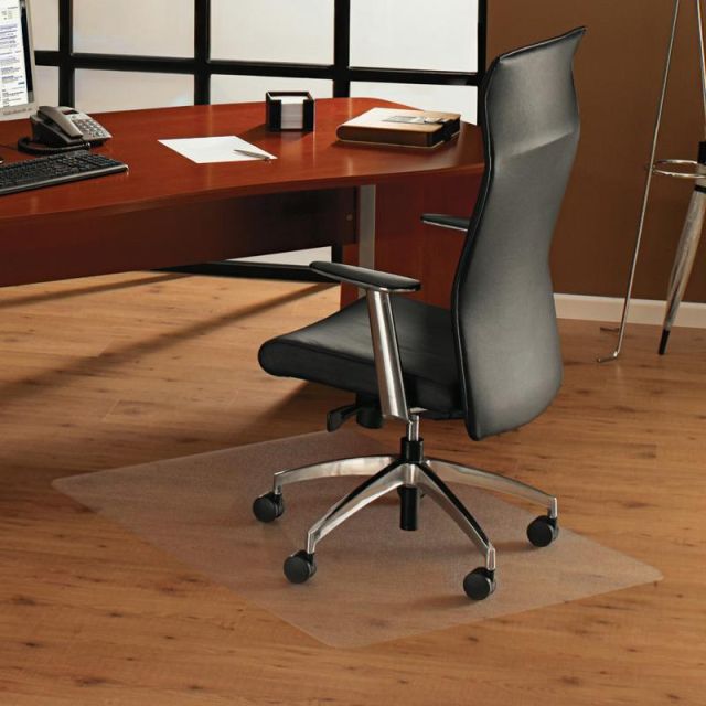 Floortex ClearTex Ultimat Chair Mat For Hard Floors, Rectangular, 53inW x 48inD, Clear MPN:1213420ERA