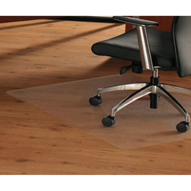 Cleartex UnoMat Hard Floor/Very Low Pile Chair Mat - Hard Floor, Home, Office - 60in Length x 48in Width x 74.8 mil Thickness - Rectangle - Polycarbonate - Clear MPN:1215020ERA