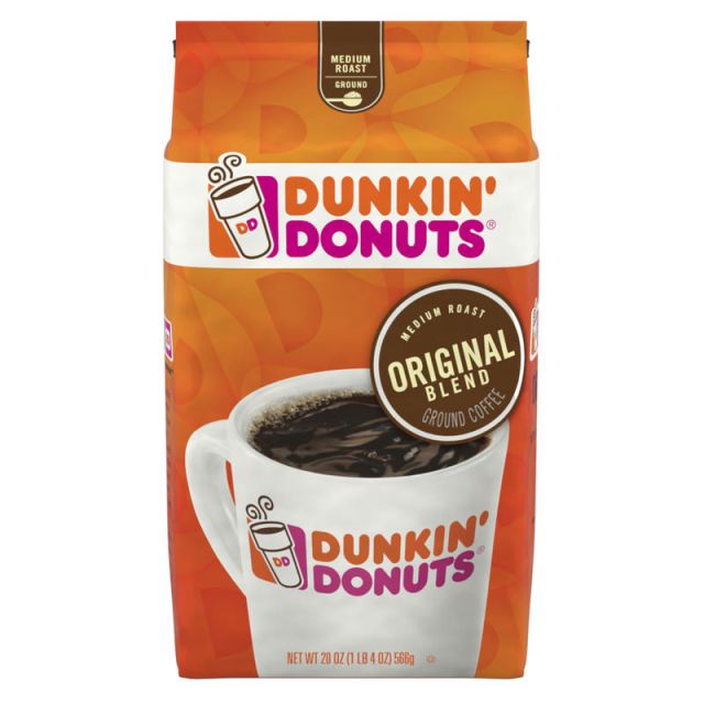 Dunkin Donuts Original Blend Ground Coffee, Medium Roast, 20 Oz Per (Min Order Qty 3) MPN:8133400678