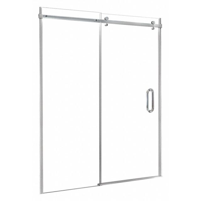 Shower Door Silver Sngl Slid Door 76 in MPN:MRRL6076-CL-SV