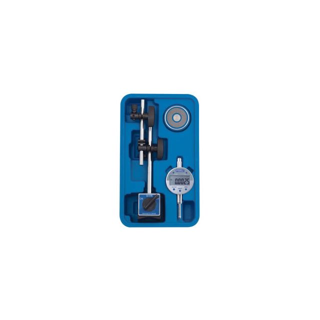 Fowler 54-585-075-0 Fine Adjust Mag Base Set with Indi-X Blue Electronic Indicator Set 54-585-075-0