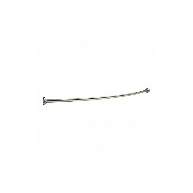 Curved Shower Rod SS 60 in L Unfinished MPN:211-5 SS