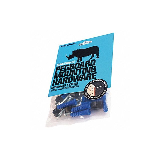Pegboard Mounting Hardware 1 1/2in Blue MPN:PMH-1