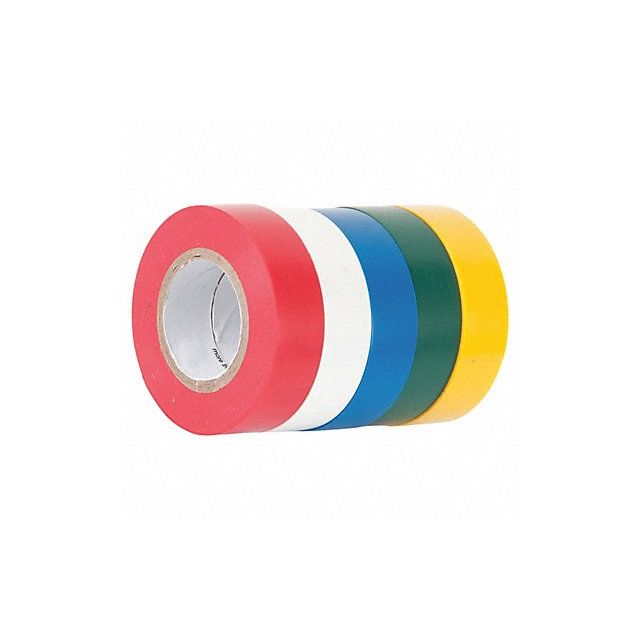 Electrical Tape Assorted Colors PK5 MPN:GTPC-550