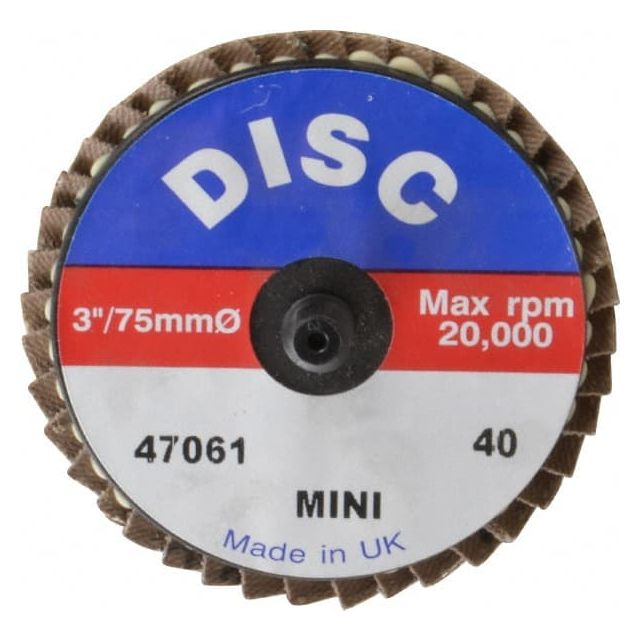 Flap Disc: 40 Grit, Zirconia Alumina, Type 27 MPN:G47061