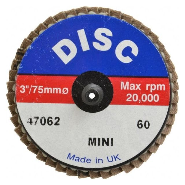 Flap Disc: 60 Grit, Zirconia Alumina, Type 27 MPN:G47062
