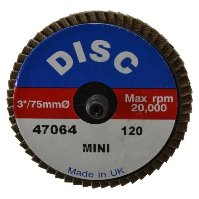 Flap Disc: 120 Grit, Zirconia Alumina, Type 27 MPN:G47064