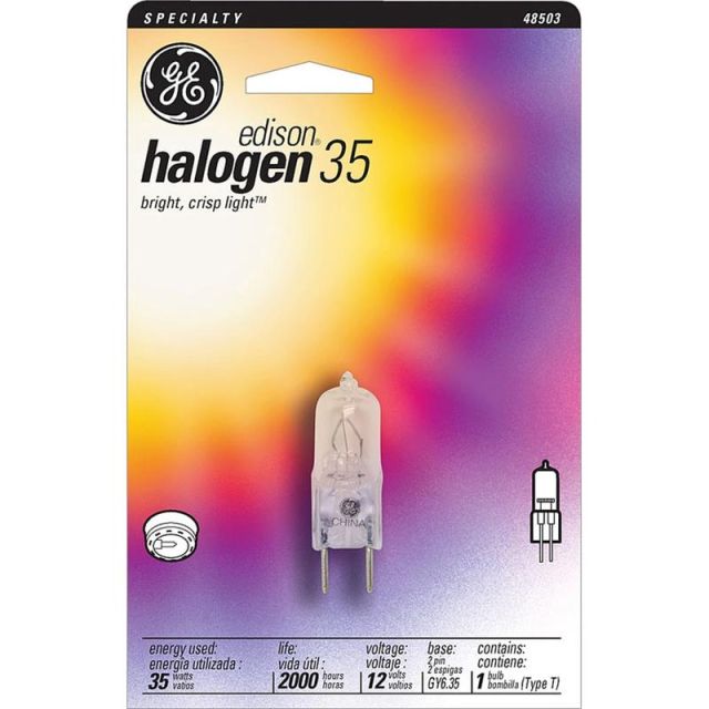 GE Halogen 12-Volt T3 Bulb, 35 Watts (Min Order Qty 3) MPN:34708