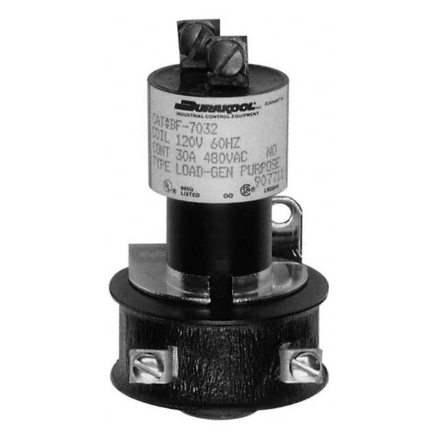 General Purpose Relays, Terminal Type: Screw , Contact Form: SPST , Base Shape: Standard , Standards Met: CSA File LR2416, UL Listed File E35126 MPN:BF-7120DVS