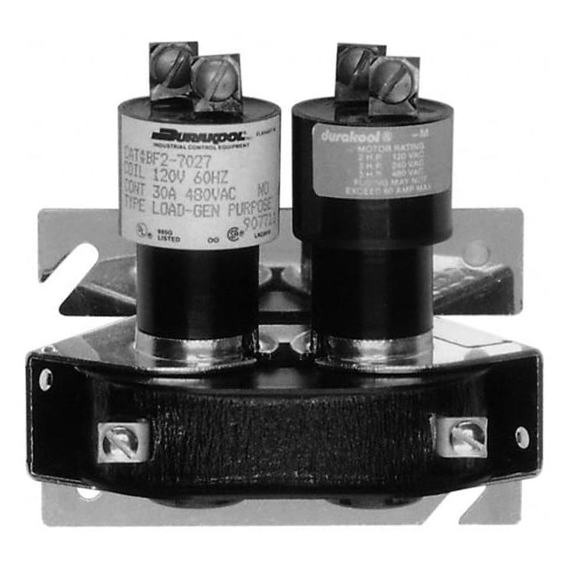 General Purpose Relays, Terminal Type: Screw , Contact Form: DPST , Base Shape: Standard , Standards Met: CSA File LR2416, UL Listed File E35126 MPN:BF2-7079DVS