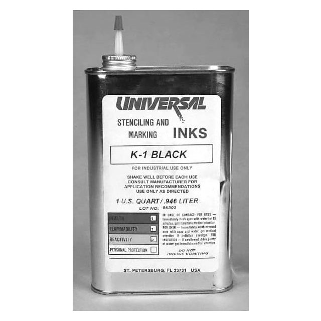 Stencil Inks, Color: Black  MPN:IU-D1GL