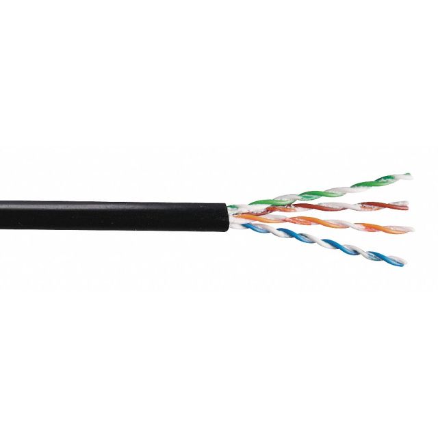 Data Cable Cat 6 23 AWG 1000ft Black MPN:7133807