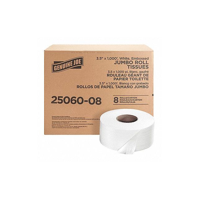 Jumbo Dispenser Roll Bath Tissue PK8 MPN:GJO2506008