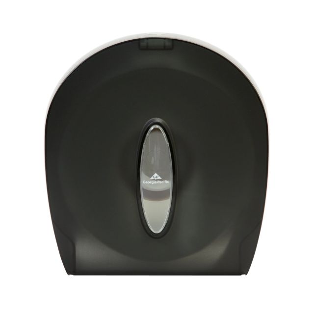 Georgia-Pacific 1-Roll Jumbo Jr. High-Capacity Toilet Paper Dispenser, Translucent Smoke (Min Order Qty 3) MPN:59009