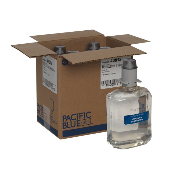 Pacific Blue Ultra by GP PRO Antimicrobial Foam Hand Soap, Unscented, 1200mL, 4 Bottles Per Case MPN:43818