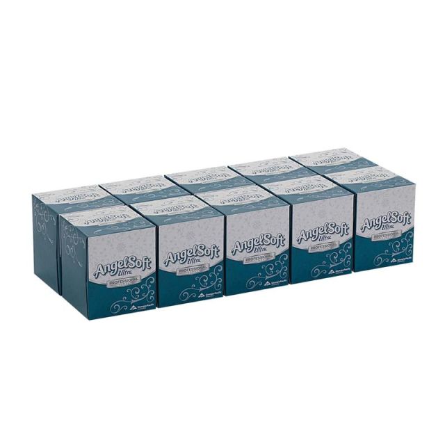 Angel Soft by GP PRO Ultra Professional Series 2-Ply Facial Tissue, Cube Box, White, 96 Tissues Per Box, 10 Boxes (Min Order Qty 2) MPN:4636014