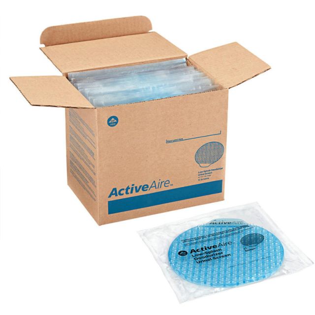 ActiveAire Low Splash Deodorizer Urinal Screen, Coastal Breeze, Pack Of 12 MPN:48260