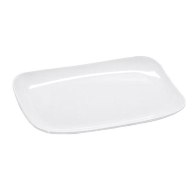 GET Enterprises Siciliano Platters, 7-3/4in x 13in, White, Set Of 12 Platters MPN:CS-6105-W